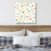 Niedliche Frühlingsblumen Canvas drucken Leinwanddruck (Insitu (Schlafzimmer))