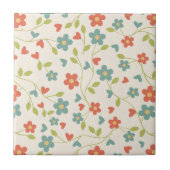 Niedliche Frühlingsblumen - Fliese (Vorderseite)