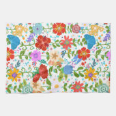 Niedliche Frühlingsblumen Geschirrtuch (Horizontal)
