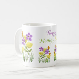 Niedliche Frühlingsblumen Happy Mother Day Tasse