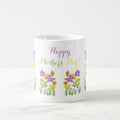 Niedliche Frühlingsblumen Happy Mother Day Tasse (Mittel)