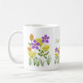Niedliche Frühlingsblumen Happy Mother Day Tasse (Links)