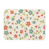 Niedliche Frühlingsblumen Magnet (Horizontal)