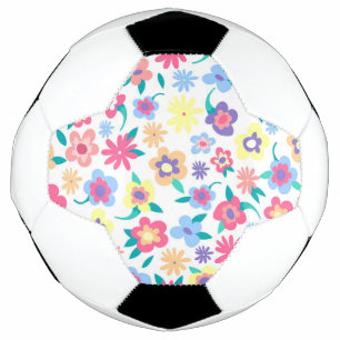 Niedliche Frühlingsblüten Muster Schüssel Fußball