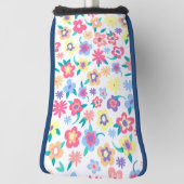 Niedliche Frühlingsblüten Muster Schüssel Golf Headcover (Rotieren 90)