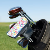 Niedliche Frühlingsblüten Muster Schüssel Golf Headcover (In Situ)