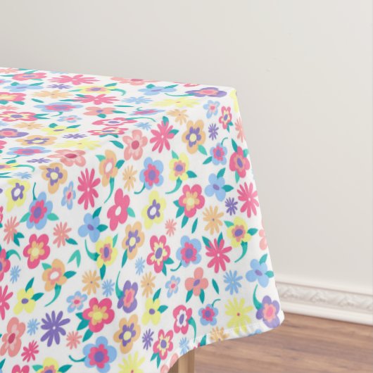 Niedliche Frühlingsblüten Tischdecke (Beispiel)