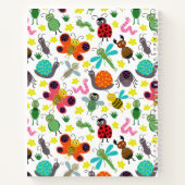 Niedliche Frühlingsinsekten Muster Kinderschule Notizblock (Rückseite)