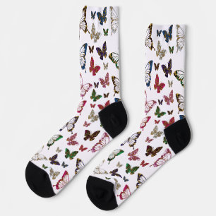 Niedliche Frühlingsschmetterlinge Socken