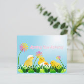 Niedliche Frühlingsstäbchen Postkarte (Stehend Vorderseite)