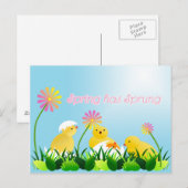 Niedliche Frühlingsstäbchen Postkarte (Vorne/Hinten)