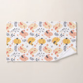 Niedliche Frühlingsstämme und Blumenmuster Badhandtuch Set (Handtuch)