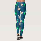 Niedliche Frühlingsvögel Party Leggings (Rückseite)