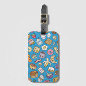 Niedliche Frühstücks-Nahrung Gepäckanhänger (Vorderseite Vertikal)