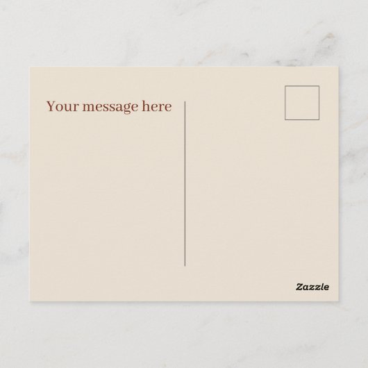 Niedliche Frühstücksfreunde fügen Text hinzu Postkarte (Rückseite)