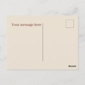 Niedliche Frühstücksfreunde fügen Text hinzu Postkarte (Rückseite)