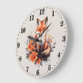 niedliche Fuchs-Liebhaber fügen Text Große Uhr hin (Winkel)