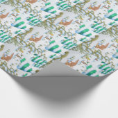 niedliche Fuchs- und Geschenkpapier (Ecke)