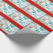 niedliche Fuchs- und Geschenkpapier (Ecke)