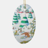 niedliche Fuchs- und Keramik Ornament (Rechts)