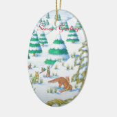 niedliche Fuchs- und Keramik Ornament (Links)