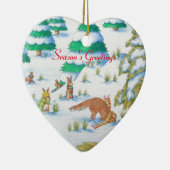 niedliche Fuchs- und Keramikornament (Rechts)