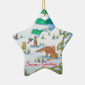 niedliche Fuchs- und Keramikornament (Rechts)