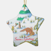 niedliche Fuchs- und Keramikornament (Links)