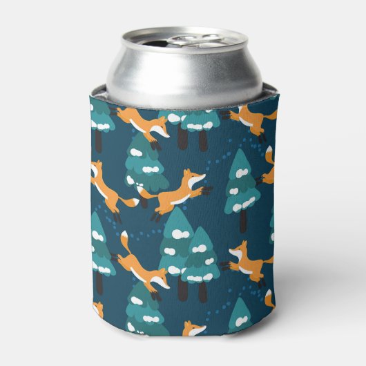 Niedliche Füchse: Charme Vintag nahtlos Dosenkühler (Kanne Vorderseite)