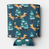 Niedliche Füchse: Charme Vintag nahtlos Dosenkühler (Rückseite)