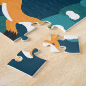 Niedliche Füchse: Charme Vintag nahtlos Puzzle (Seite)