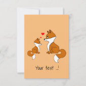 Niedliche Füchse Geburtstag (Vorderseite)