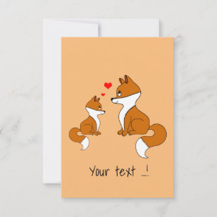 Niedliche Füchse Geburtstag