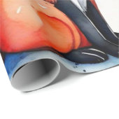 Niedliche Füchse in Liebe Geschenkpapier (Rolleneckpunkt)