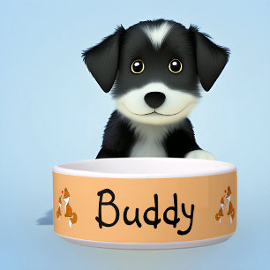 Niedliche Füchse mit Herz, handgezeichnet Napf