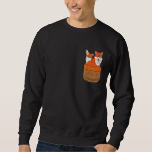 Niedliche Füchse Pocket Wildlife Animal Kids Fores Sweatshirt