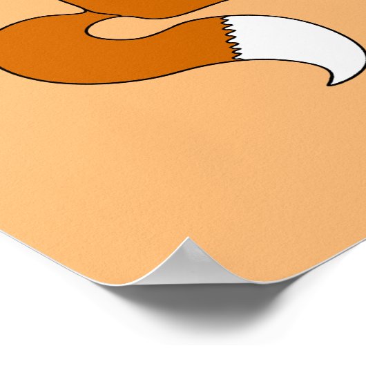 Niedliche Füchse Poster (Ecke)