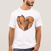 Niedliche Füchse T-Shirt (Vorderseite)