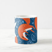 Niedliche Füchse: Vintages Tiermuster Kaffeetasse (Mittel)