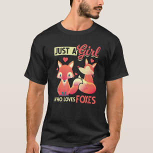 Niedliche Füchse Wildwälder Tiermädchen Fox T-Shirt