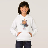 niedliche Fuchsliebhaber fügen Namen hinzu Hoodie (Vorne ganz)