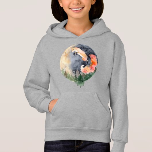 niedliche Fuchstierliebhaber Hoodie (Vorderseite)