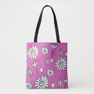 Niedliche Fun Blume Sommer Tasche in Rosa