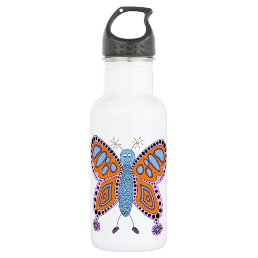 Niedliche Fun Butterfly Trinkflasche (Vorderseite)