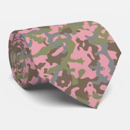 Niedliche Fun-Camouflage - Holz rosa Krawatte