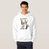Niedliche Fun Cats Meow Hoodie (Vorne ganz)