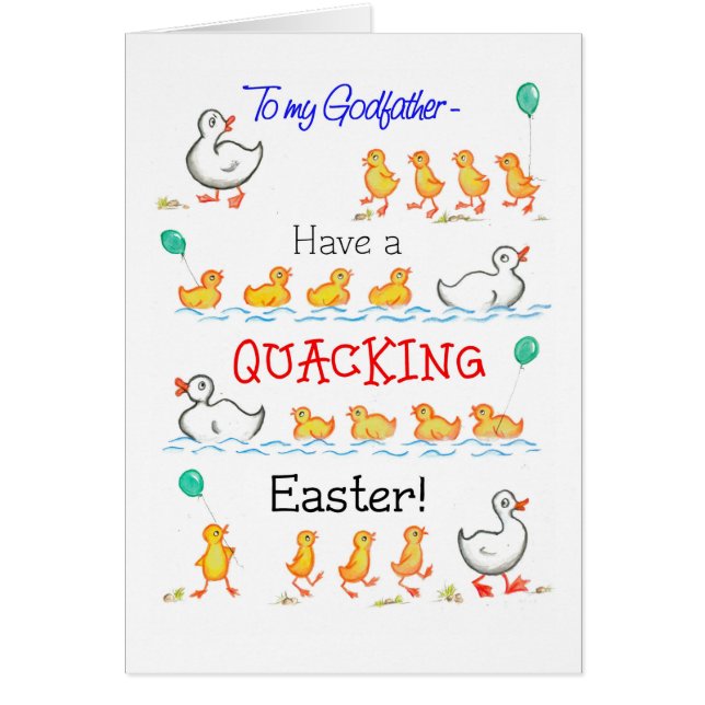 Niedliche Fun Ducklings Quacking Osterfeier für Pa (Vorne)