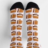 Niedliche Fun Food S'more Pattern Socken (Oben)