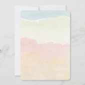 Niedliche Fun Hearts und Rainbow Baby Shower Einladung (Rückseite)