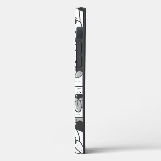 Niedliche Fun Line Zeichnend Hunde Haustiere Carto Case-Mate iPhone Hülle (Rückseite / Links)